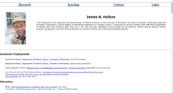 Desktop Screenshot of jameshollyer.com